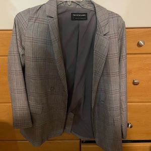 the fifth label plaid blazer